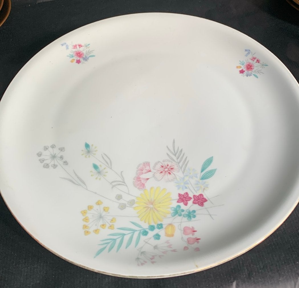 Hutschenreuther Arzberg Bavaria bord met bloemmotief, Ophalen of Verzenden