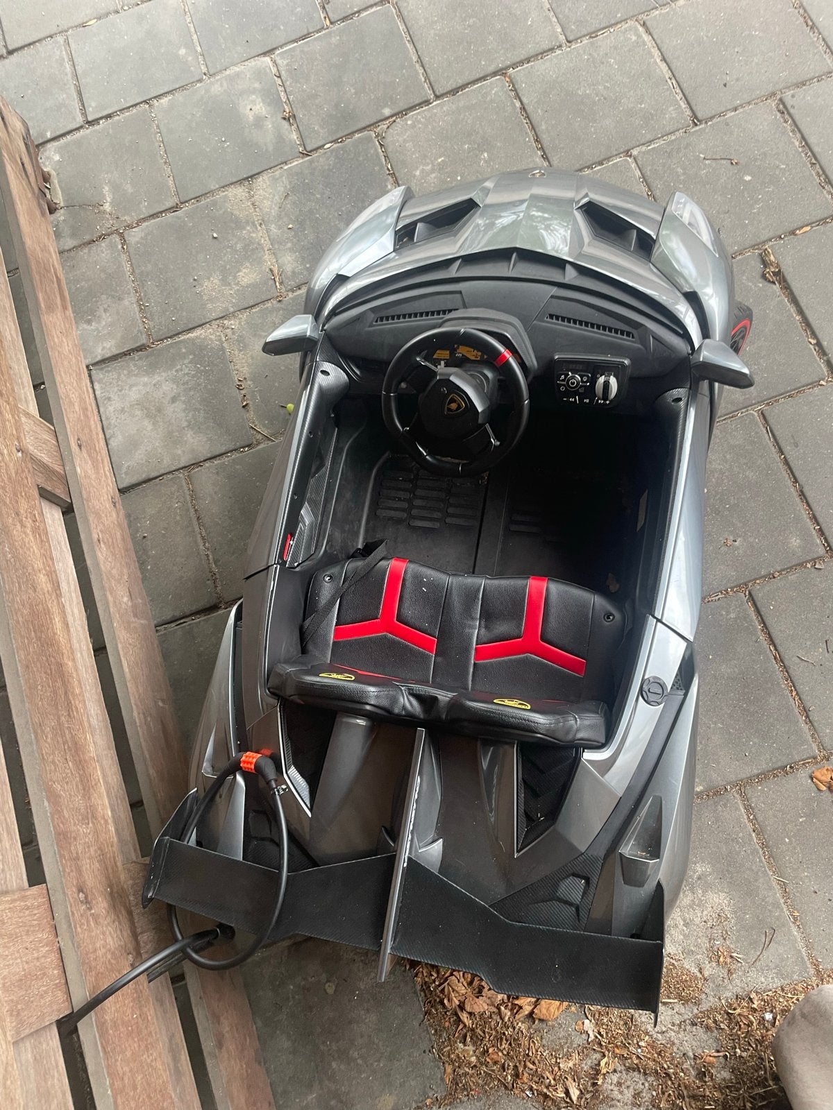 Lamborghini Veneno kinder accu auto - Grijs, Ophalen, Gebruikt