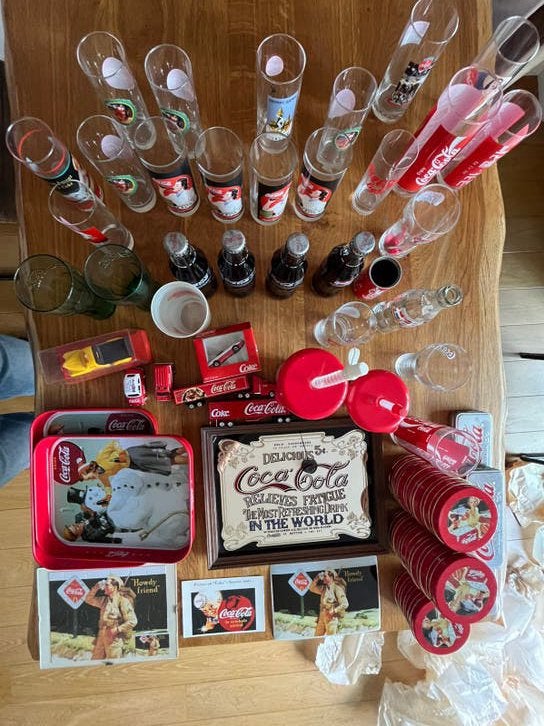 Coca cola spullen, Ophalen, Zo goed als nieuw