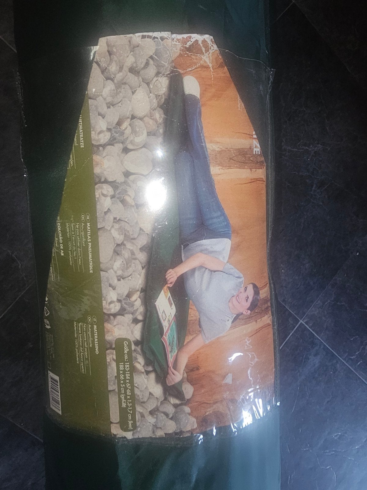 Comfortabel opblaasbaar matras voor kamperen of logees, Verzenden, Zo goed als nieuw, 1-persoons