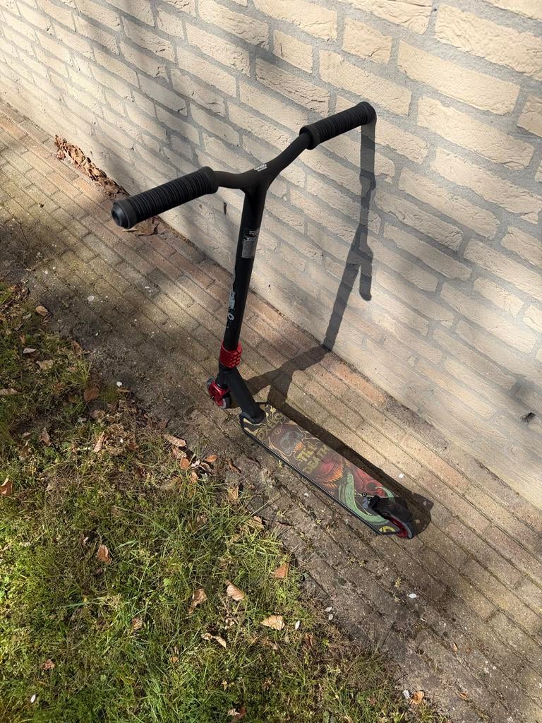 STEP OXELO FREESTYLE MF1.8+ ZWART ROOD, Fietsen en Brommers, Steps, Ophalen, Gebruikt, Overige typen