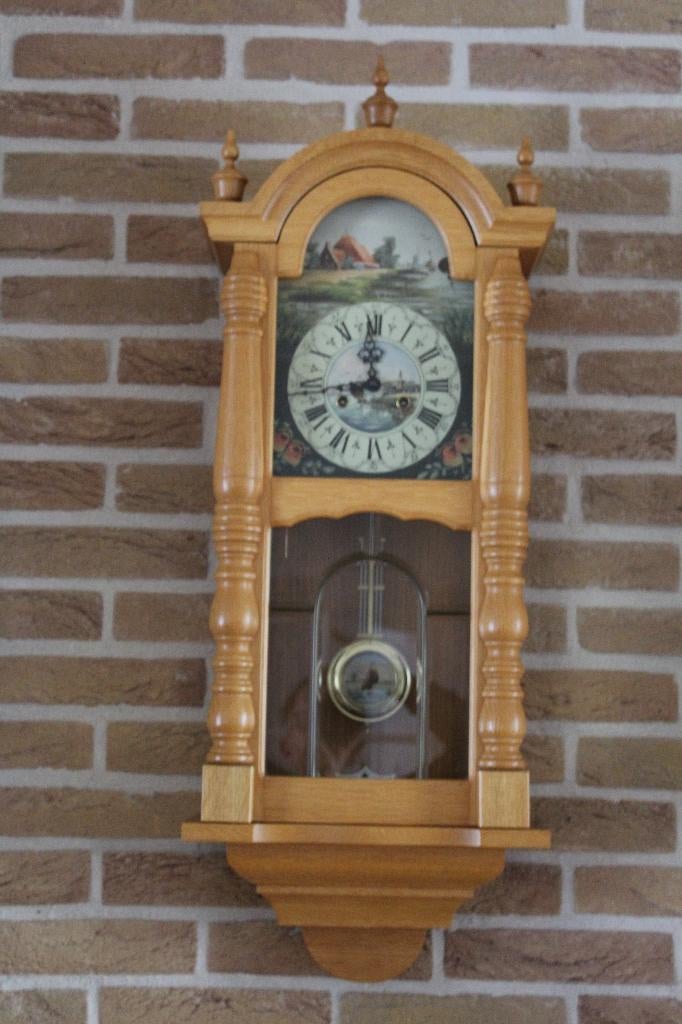 klok, Huis en Inrichting, Woonaccessoires | Klokken, Ophalen, Gebruikt, Analoog, Wandklok