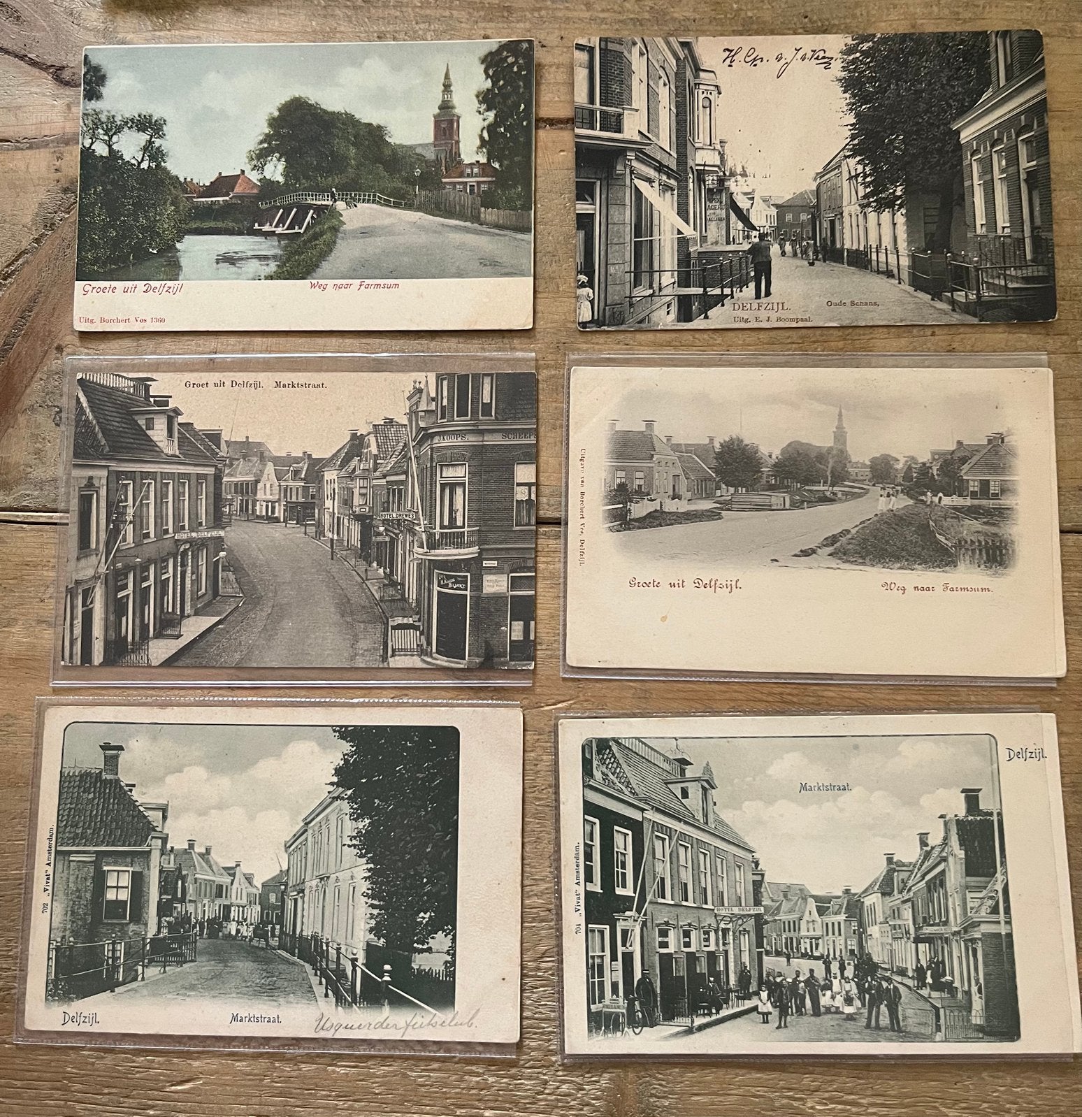 14 kaarten van Delfzijl, Ophalen of Verzenden, Groningen