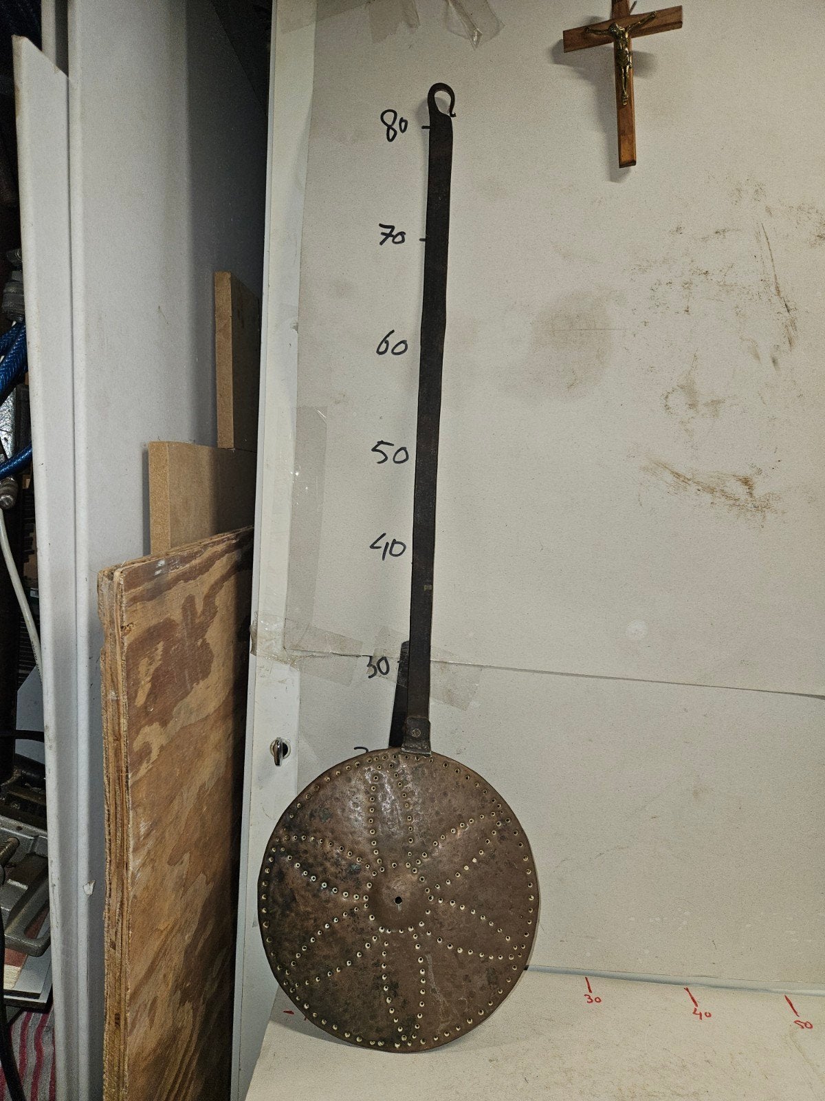 Antieke beddenpan met koperen deksel, Antiek en Kunst, Antiek | Koper en Brons, Ophalen of Verzenden