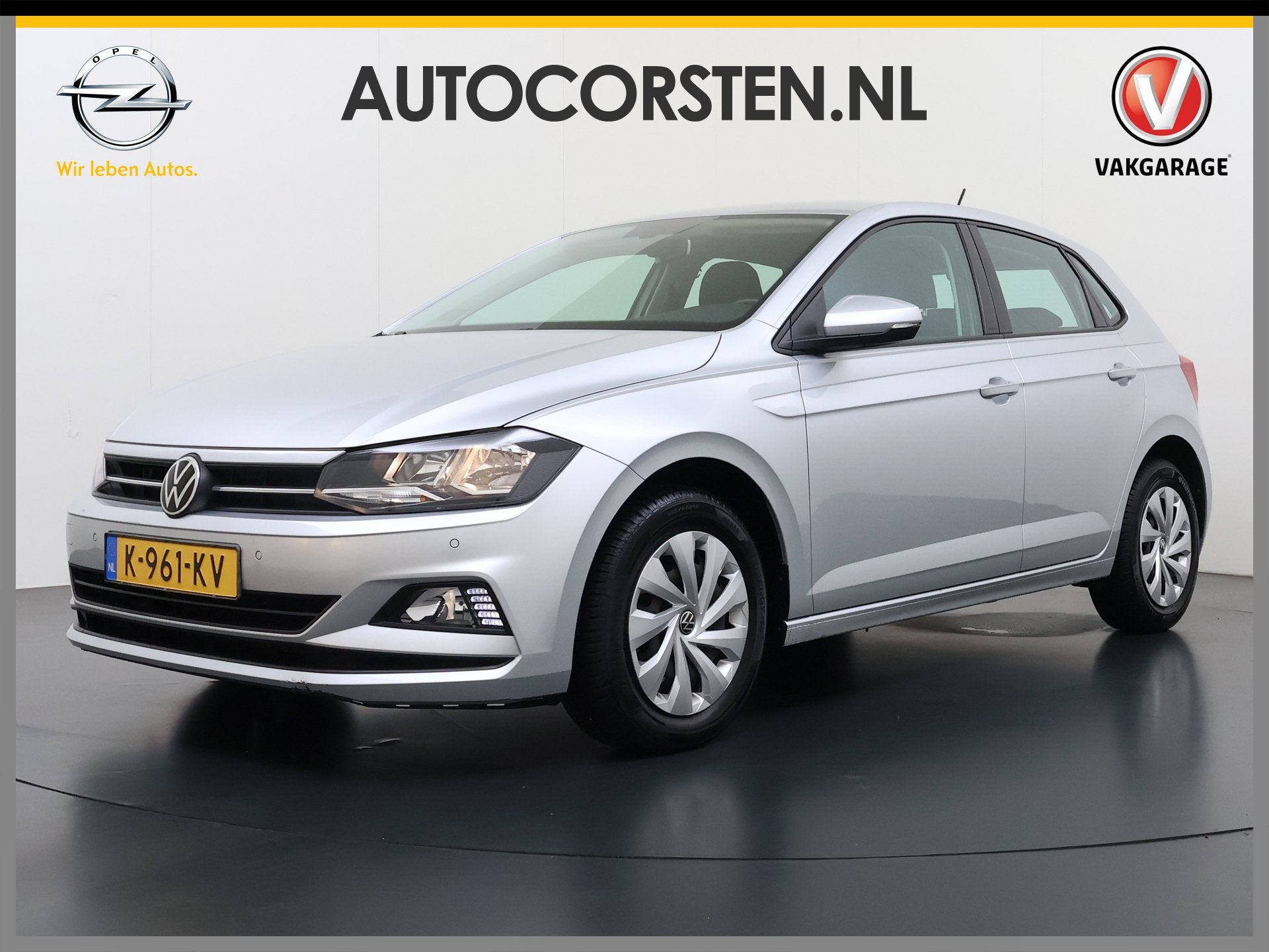 Volkswagen Polo 1.0TGI CNG 5Drs Adap.Cruise Apple Carplay An, Auto's, Voorwielaandrijving, Dealer onderhouden, Stof, CNG (Aardgas)