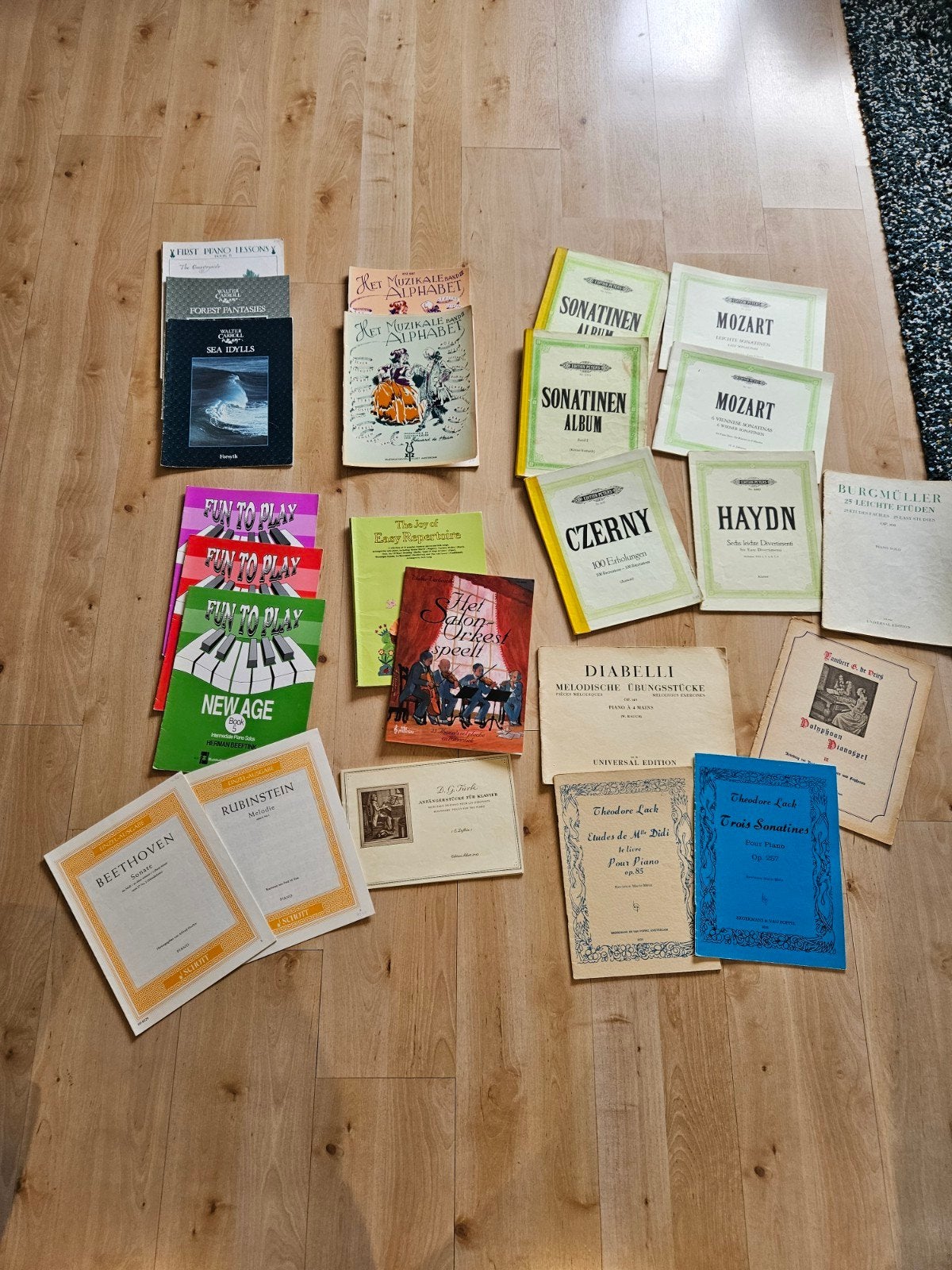 Grote collectie bladmuziek voor piano - diverse genres, Muziek en Instrumenten, Bladmuziek, Gebruikt, Klassiek, Les of Cursus