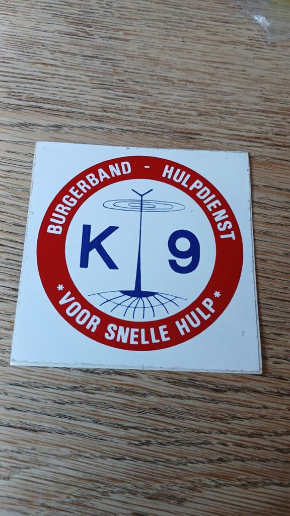 Sticker Burgerband Hulpdienst, voor snelle hulp K9 27Mhz, Ophalen of Verzenden, Zo goed als nieuw
