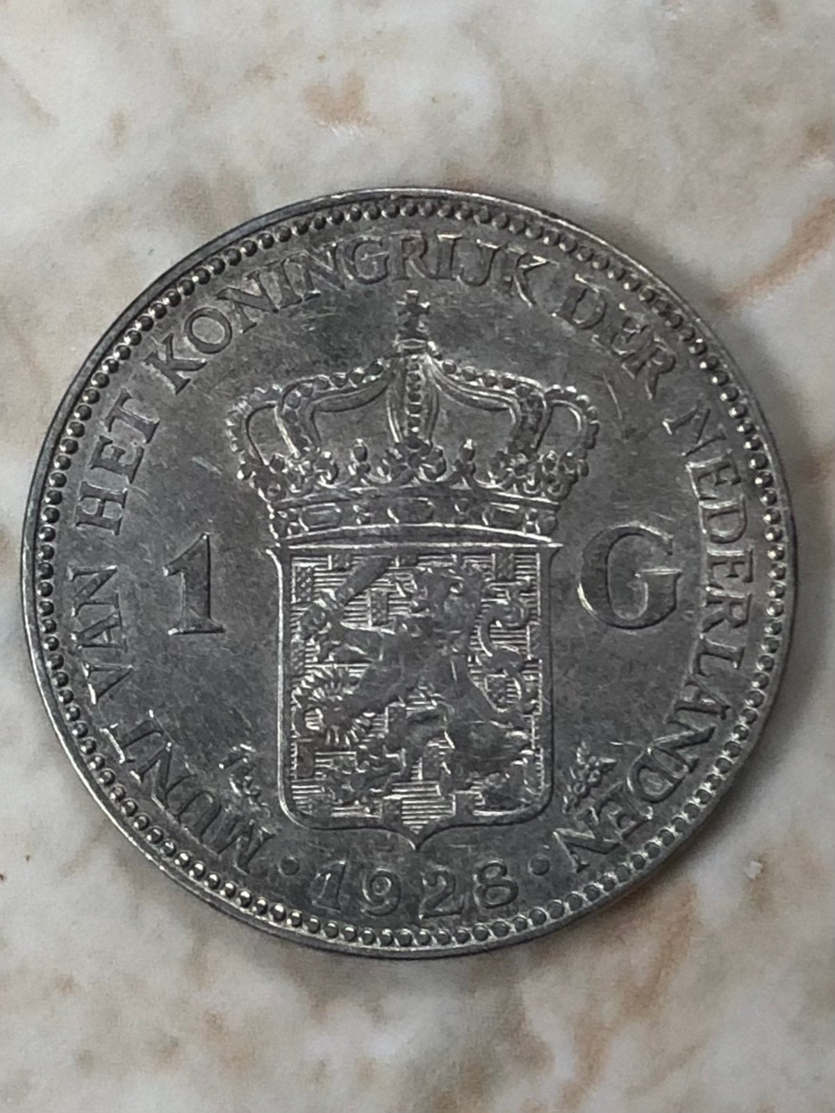 1 gulden 1928, zilver, Wilhelmina., 1 gulden, Verzenden, Zilver, Koningin Wilhelmina