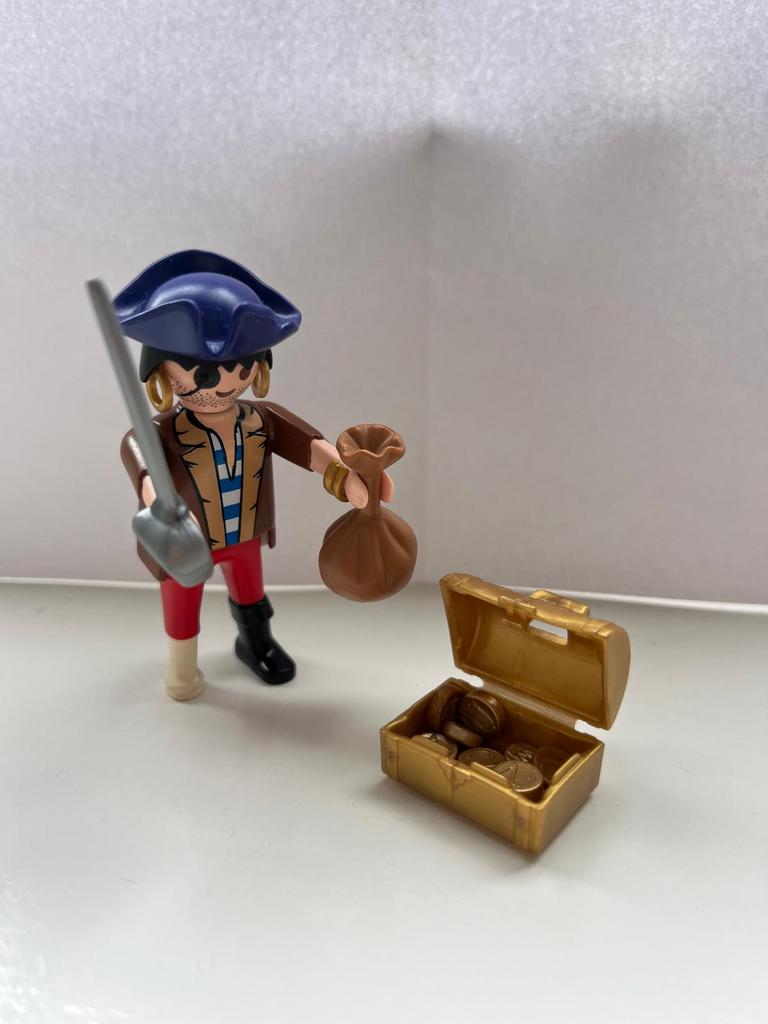 Playmobil Piraat met schatkist, Kinderen en Baby's, Ophalen of Verzenden, Gebruikt