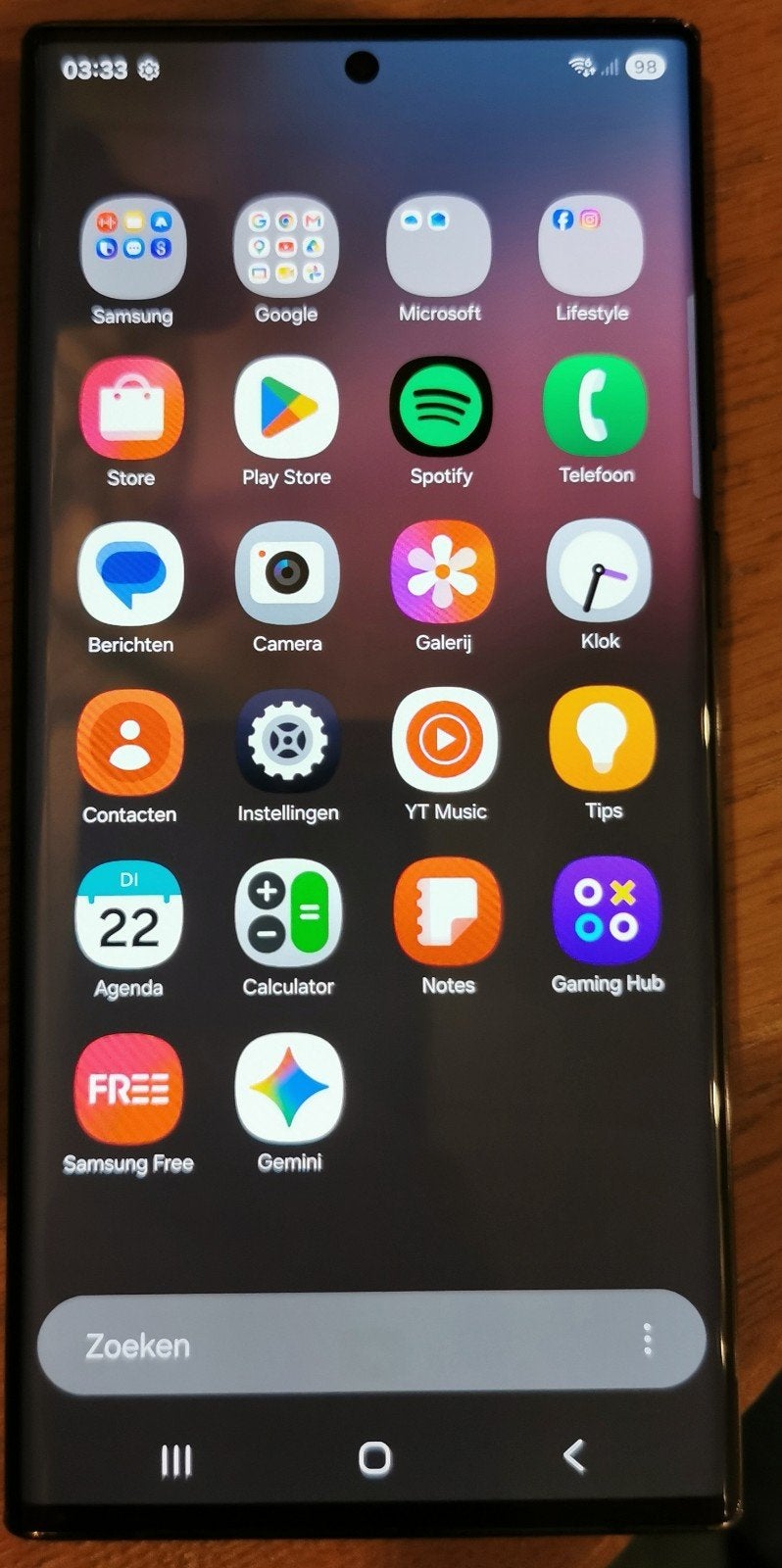 Samsung S22 Ultra zwart 128gb, Ophalen, Zwart, Touchscreen, Zo goed als nieuw