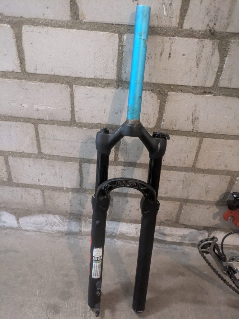 Manitou Markhor verende voorvork 100 mm 29 inch, Ophalen of Verzenden, Gebruikt