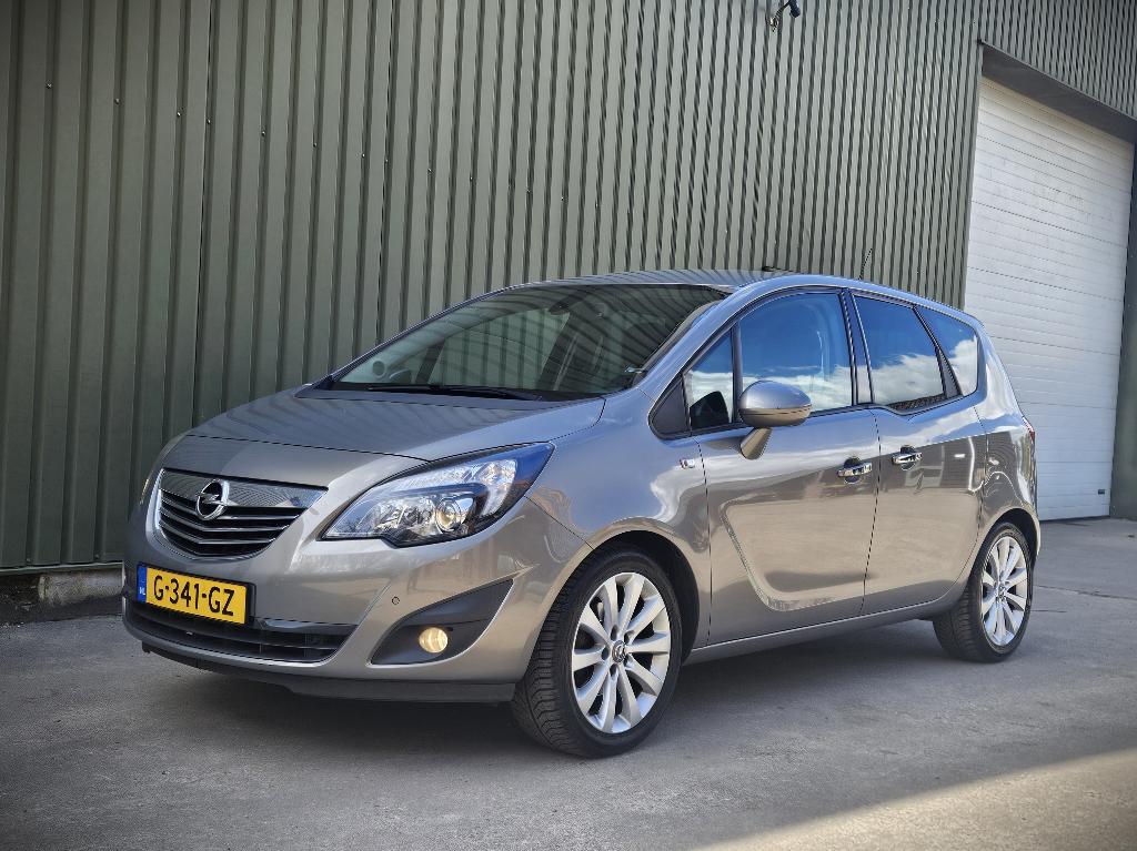 Opel Meriva 1.4 Turbo 2010 | Trekhaak | PDC, Voorwielaandrijving, Stof, 4 cilinders, Bruin
