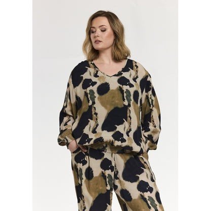 Groen/zwart army tuniek Mirabelle van Gozzip Maat 46/48, Kleding | Dames, G, G, G, Maat 46/48 (XL) of groter