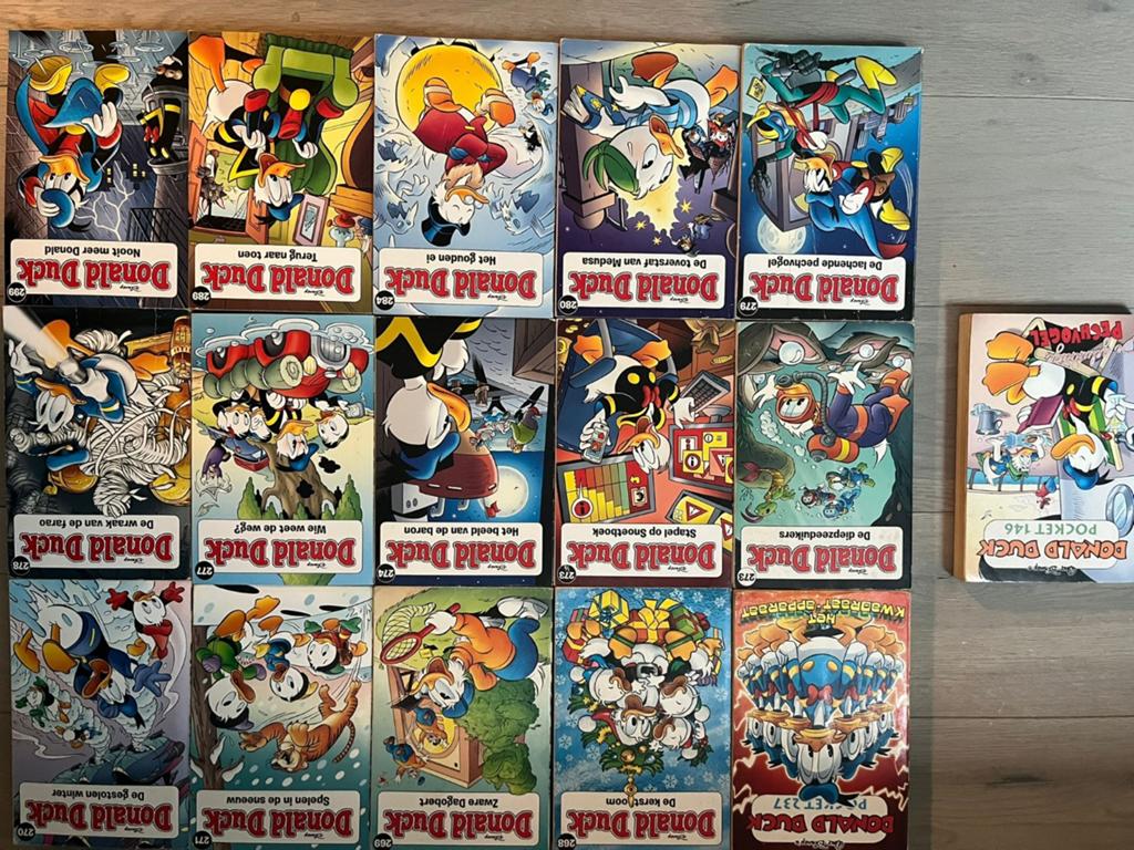 Donald Duck pockets 16 stuks, Meerdere stripboeken, Ophalen of Verzenden, Gelezen