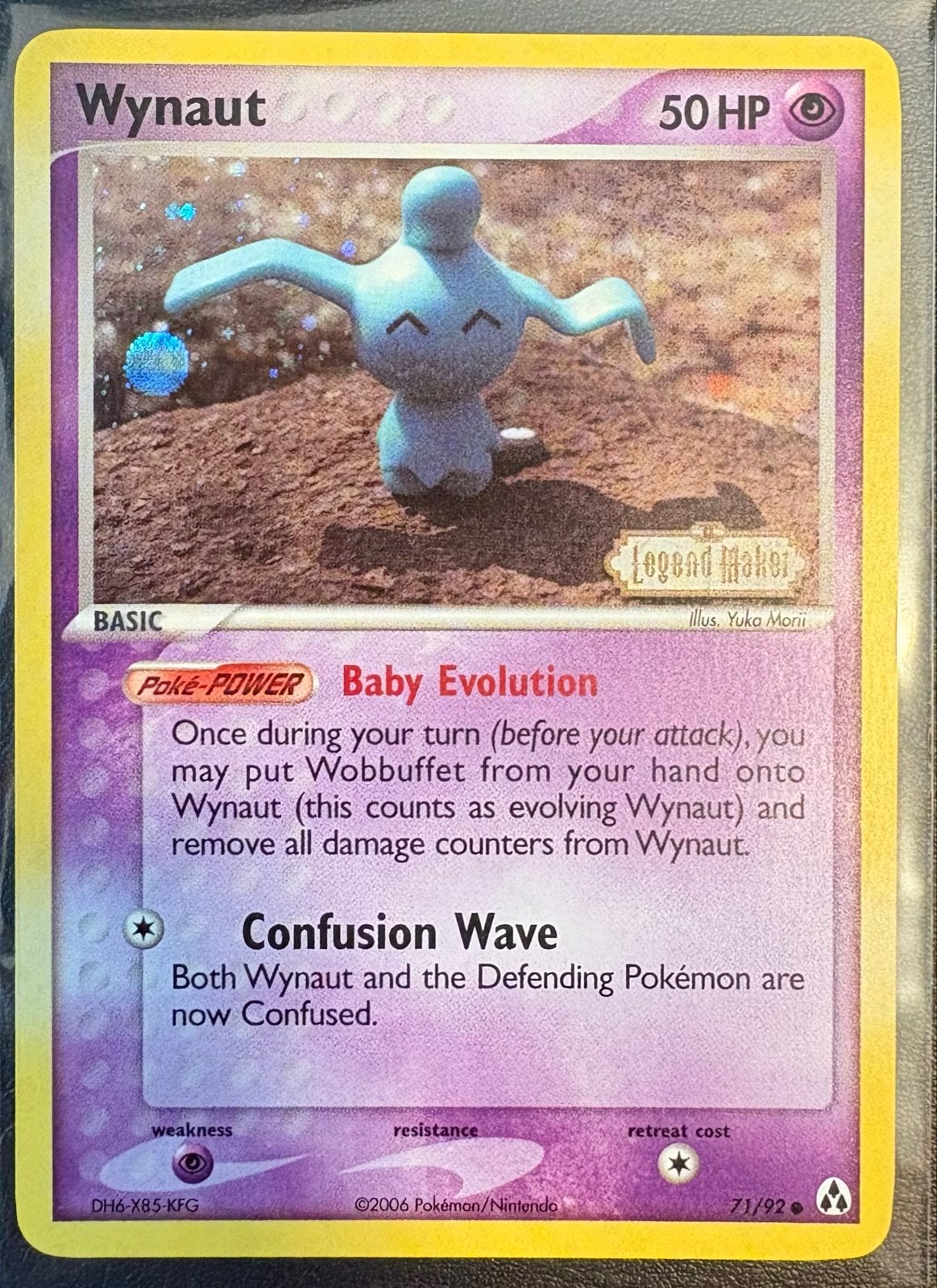 Wynaut 71/92 Legend Maker - Stamped, Ophalen of Verzenden, Zo goed als nieuw, Losse kaart, Foil