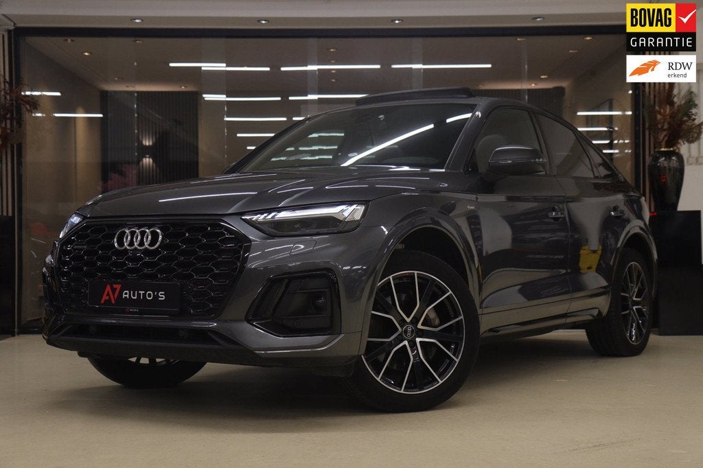 Audi Q5 Sportback 50 TFSI e 3X S-LINE PANO/CARPLAY/B&O/KEYLE, Automaat, Gebruikt, Euro 6, 4 cilinders