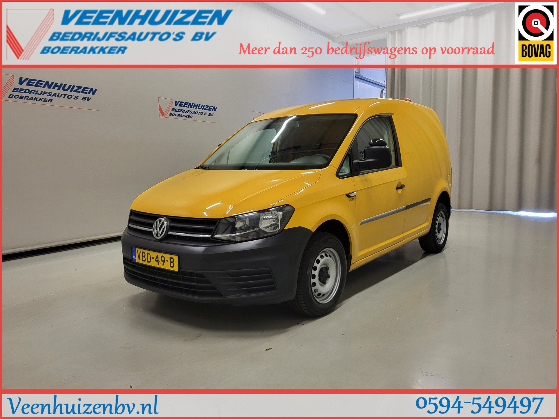 Volkswagen Caddy 2.0TDI 100pk Automaat Euro 6! (bj 2019), Gebruikt, Euro 6, 4 cilinders, 700 kg
