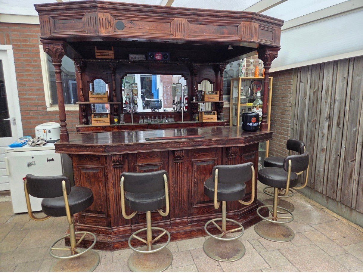 Luifelbar Bruin Café, Huis en Inrichting, Ophalen, Gebruikt