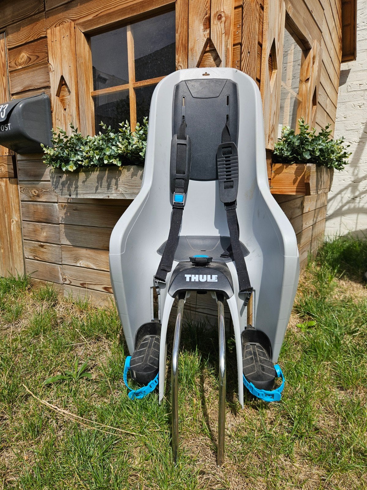 Fietsstoel Thule - Achterzitje met Voetsteuntjes, Fietsen en Brommers, Ophalen, Achterzitje, Voetsteuntjes, 9 t/m 18 kg