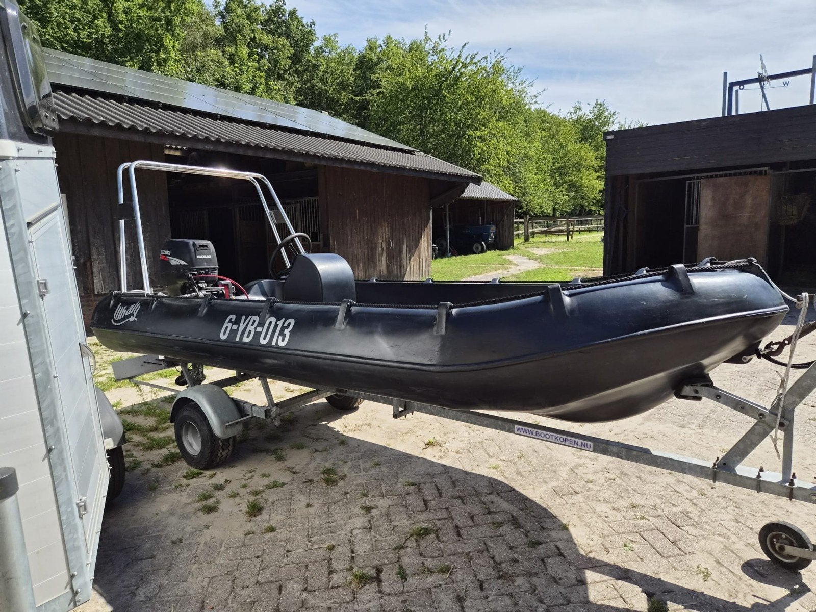 Whaly 435 met Suzuki 30 pk buitenboordmotor en trailer, Watersport en Boten, Gebruikt, Inclusief motor, Ophalen, Overige merken