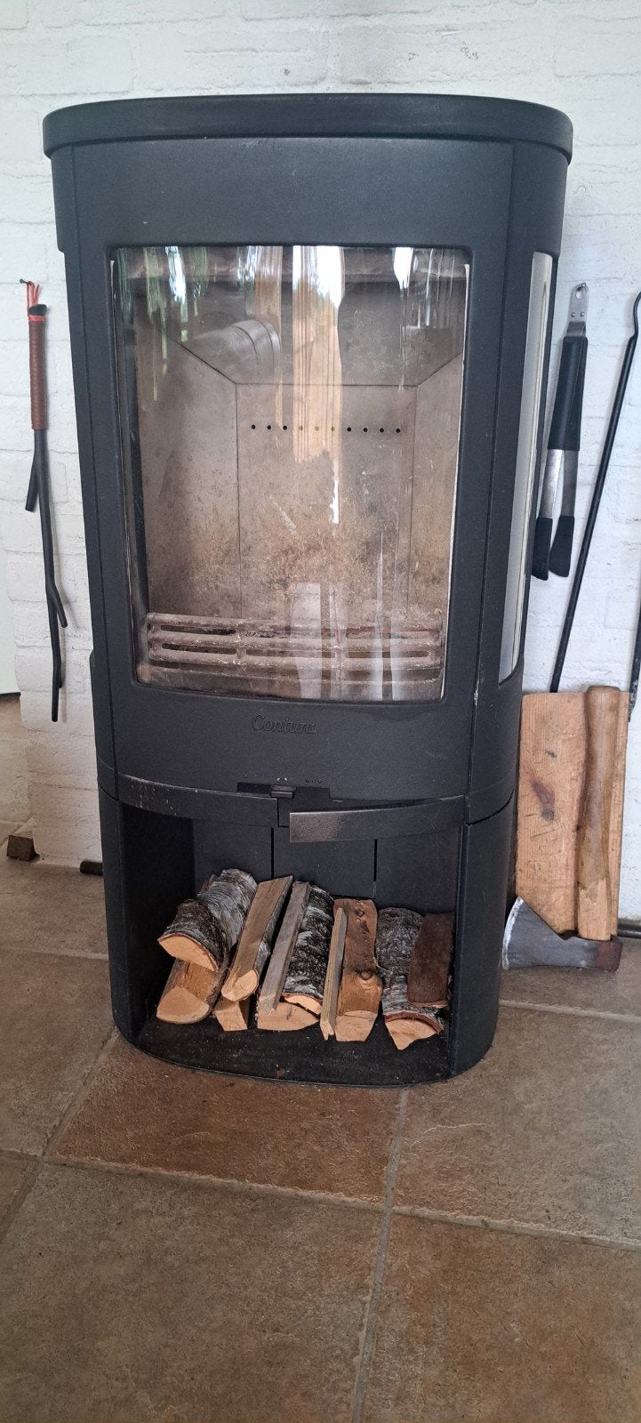 Contura Houtkachel - 4 jaar oud, compact formaat, Ophalen, Hout, Houtkachel