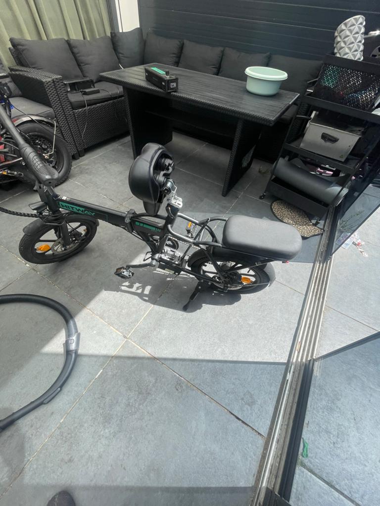 Hitway opvouwbare elektrische fiets, Zo goed als nieuw, Minder dan 47 cm, 30 tot 50 km per accu, Ophalen