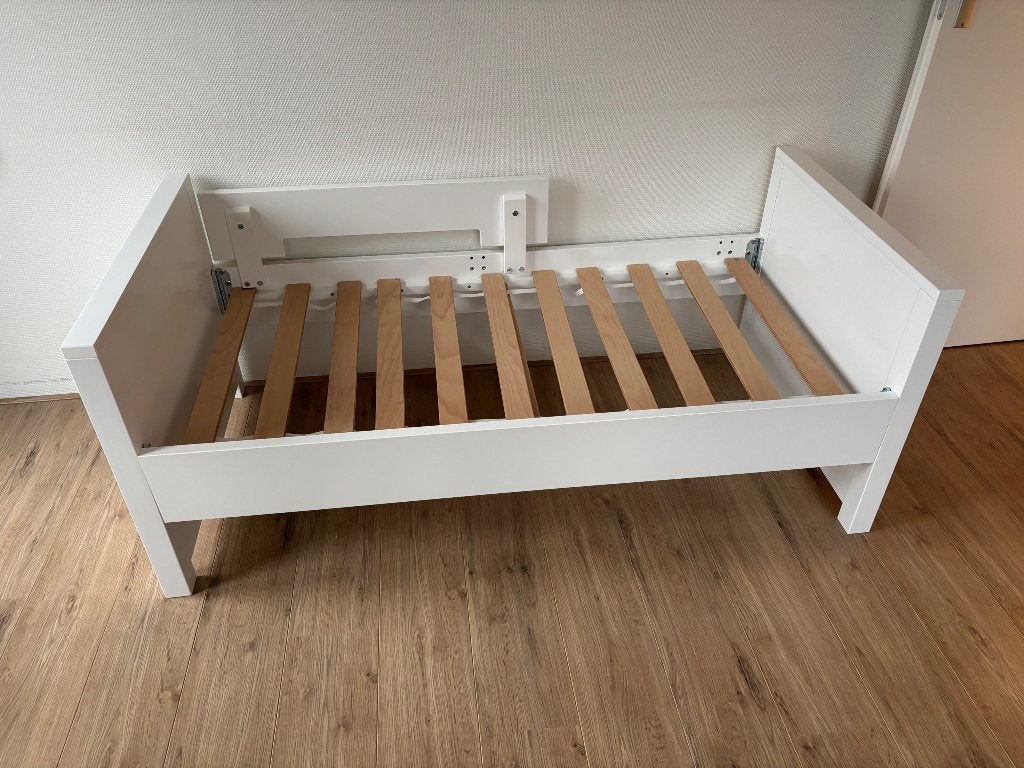 Bopita Jonne kinderbed 70 x 150 cm wit, Kinderen en Baby's, Kinderkamer | Bedden, Ophalen, Gebruikt, 70 tot 85 cm, 140 tot 160 cm