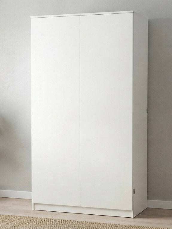IKEA Platsa kledingkast / opbergkast – Wit (88x55x180 cm), Ophalen, Overige materialen, Met deur(en), 50 tot 100 cm