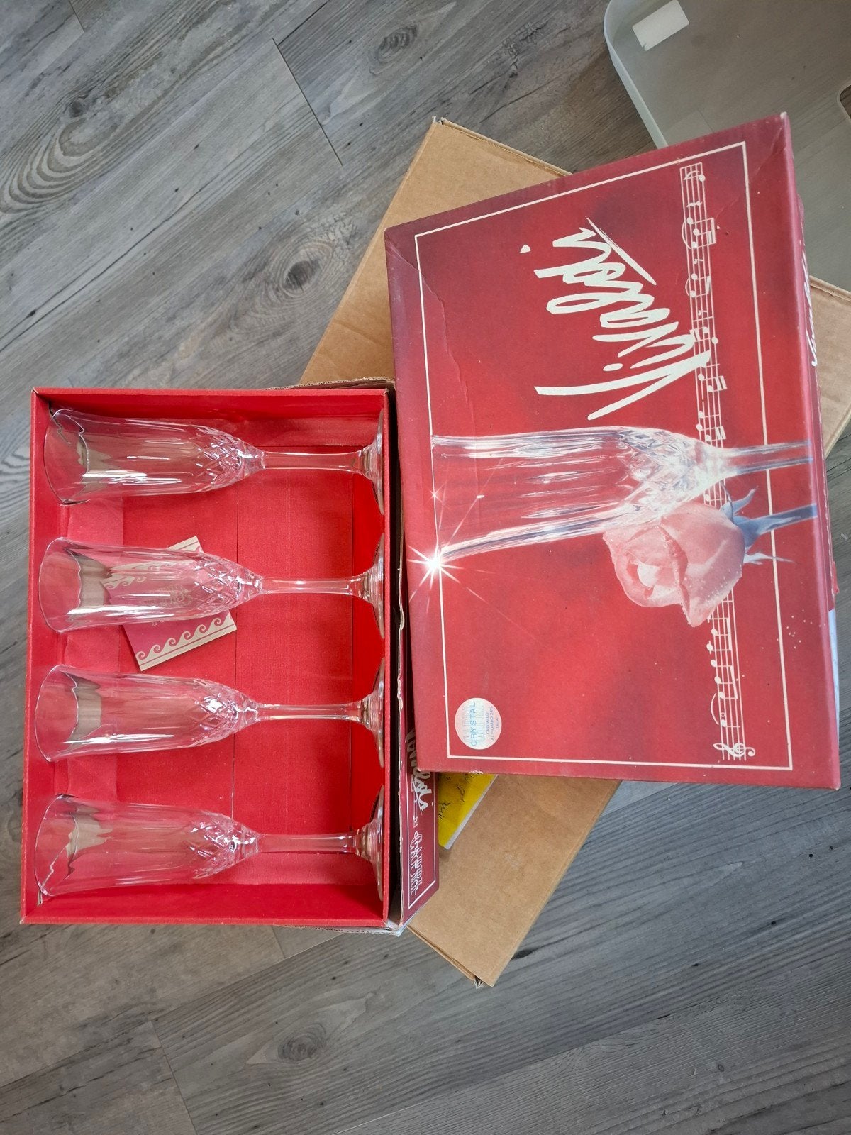 kristallen drinkglazen 2 x 4 stuks -, Ophalen, Zo goed als nieuw, Overige typen