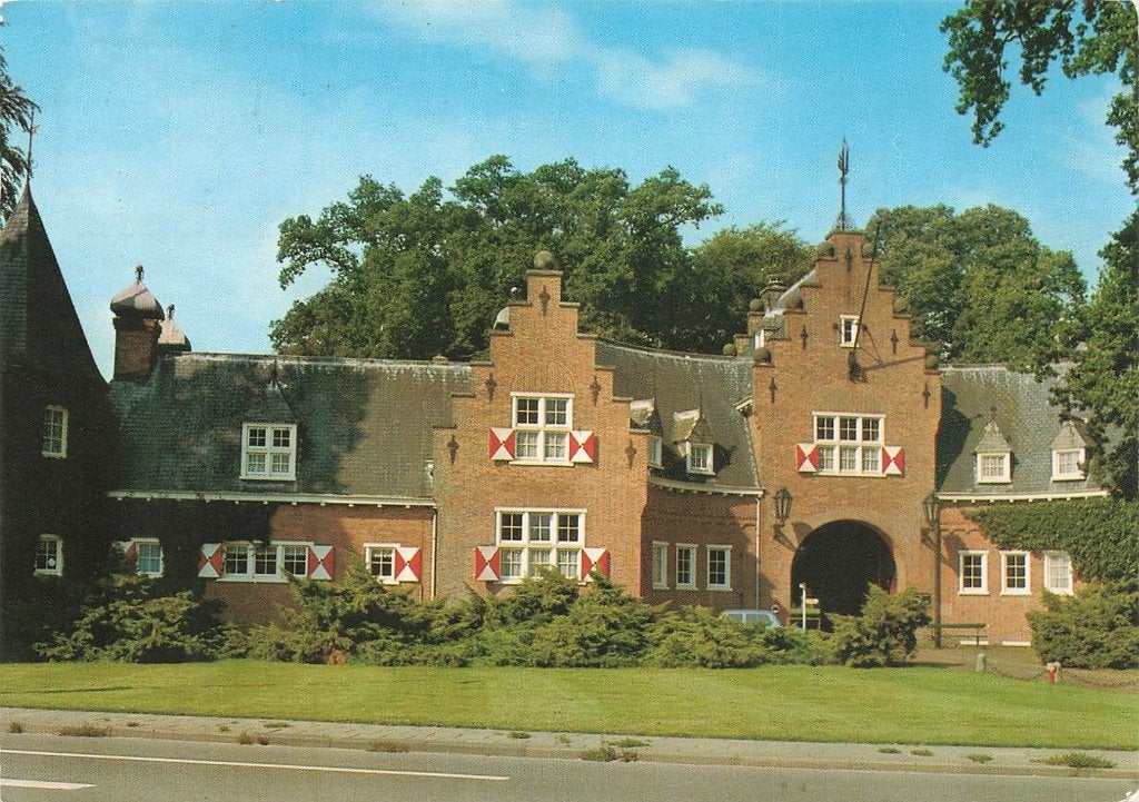 Doorn, Hoofdingang Huis Doorn, Verzamelen, Ansichtkaarten | Nederland, Ophalen of Verzenden, 1960 tot 1980, Gelopen, Utrecht