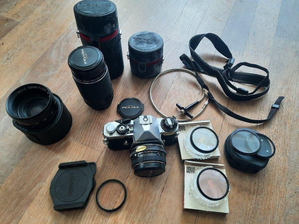 Asahi Pentax ME analoge spiegelreflexcamera – complete set, Ophalen of Verzenden, Gebruikt, Spiegelreflex, Pentax