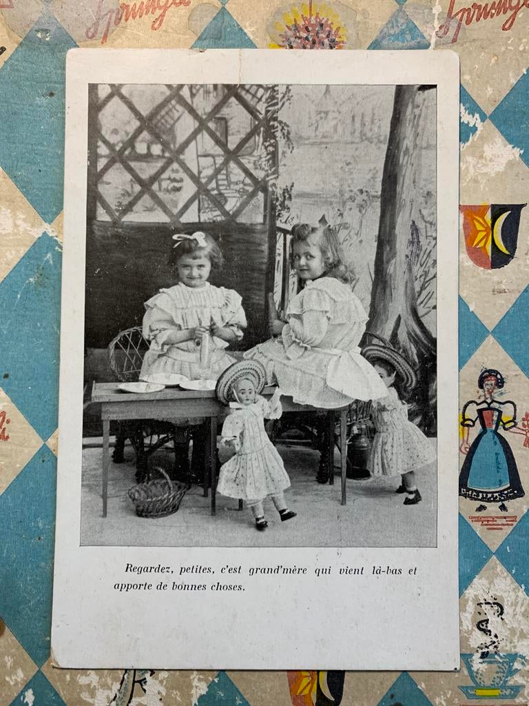 1907 Meisjes met poppen (RR), Ophalen of Verzenden, Voor 1920, Gelopen, Kinderen