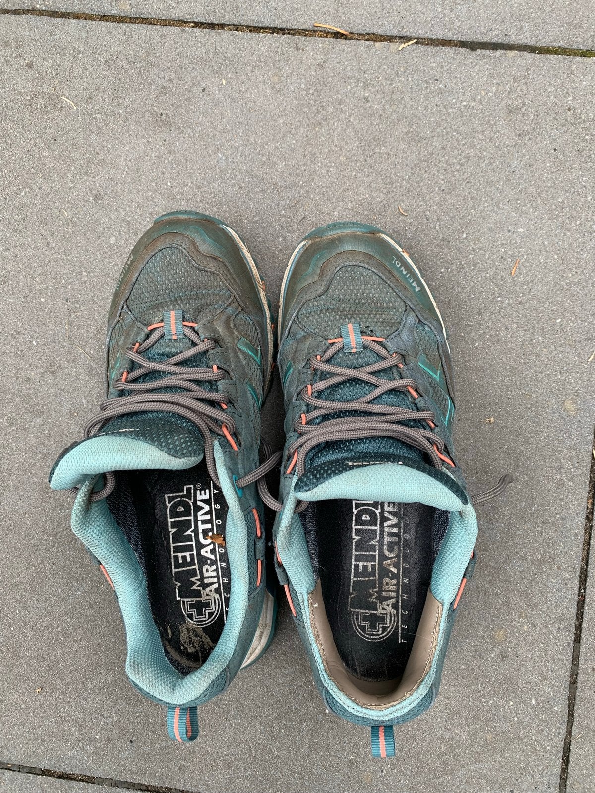 Meindl wandelschoenen maat 40, Ophalen, Gedragen, Groen, Wandelschoenen