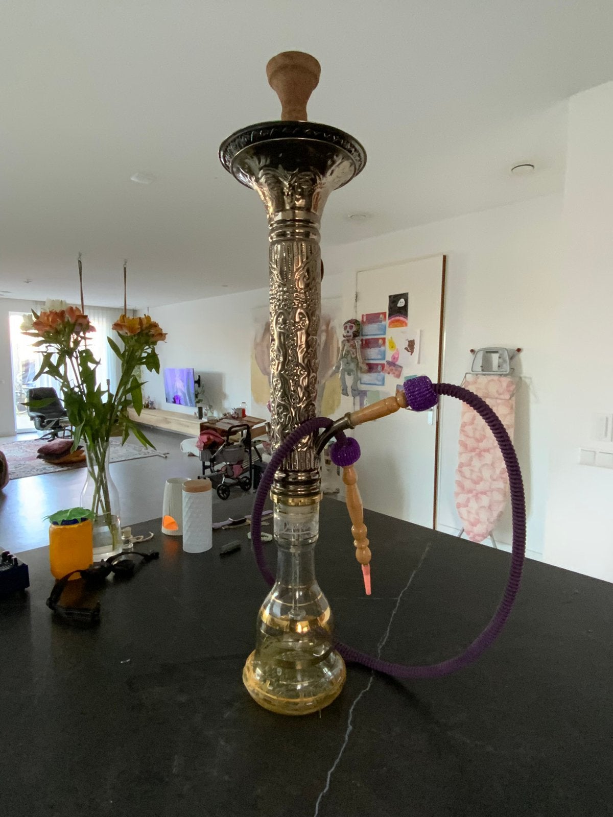 Khalil mamoon shisha, Ophalen of Verzenden, Zo goed als nieuw, (Water)pijp