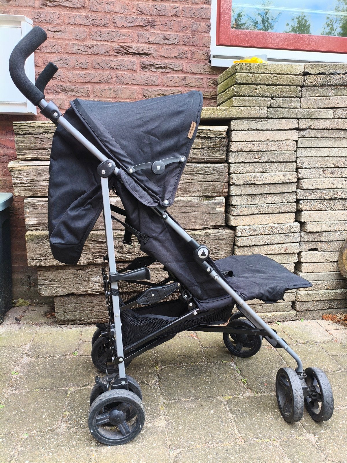 Compacte buggy, kap krom maar functioneel, Ophalen, Gebruikt, Kinderwagen, Overige merken