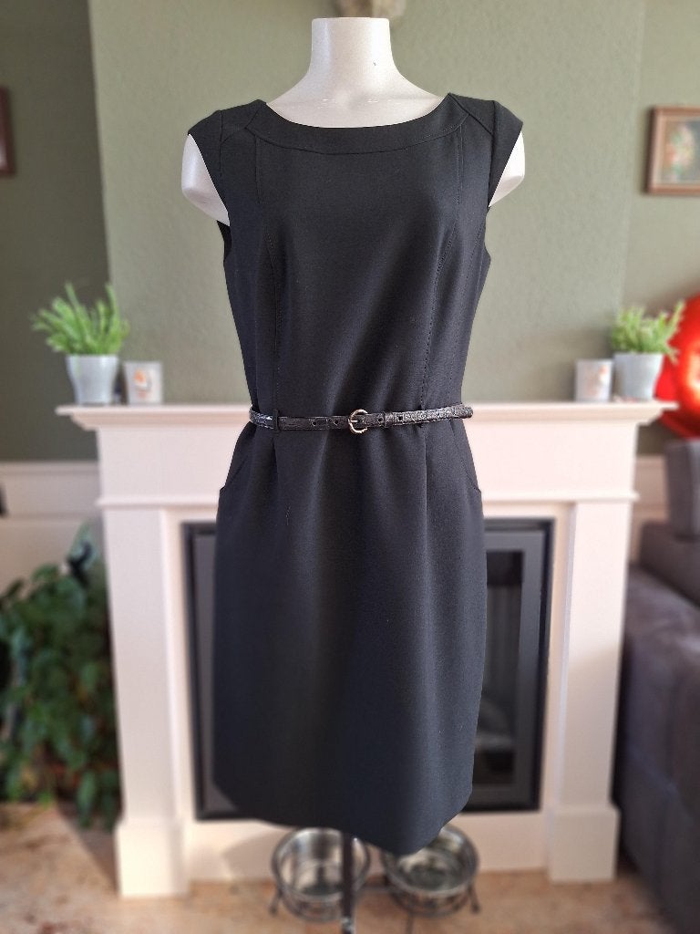 Taifun mooie LBD zwart zakelijk jurk 38 M met riem, Maat 38/40 (M), Zwart, Ophalen of Verzenden, Zo goed als nieuw