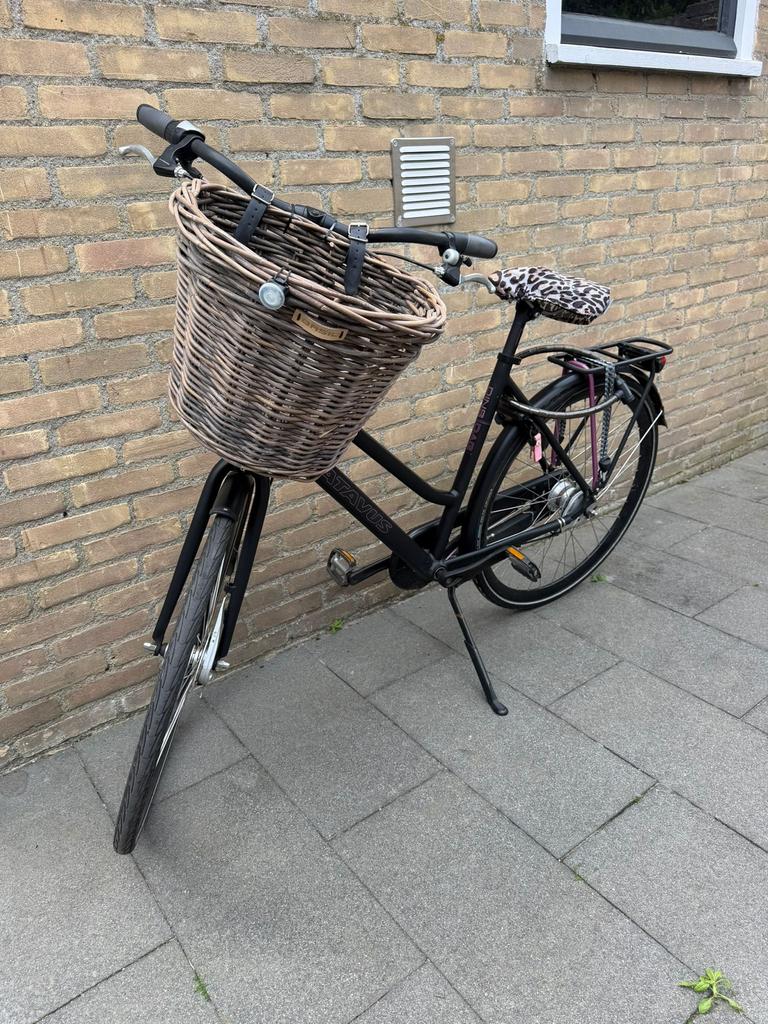 Batavus dinsdag, Fietsen en Brommers, Fietsen | Dames | Omafietsen, Gebruikt, 53 tot 56 cm, Handrem, Versnellingen, Schijfrem