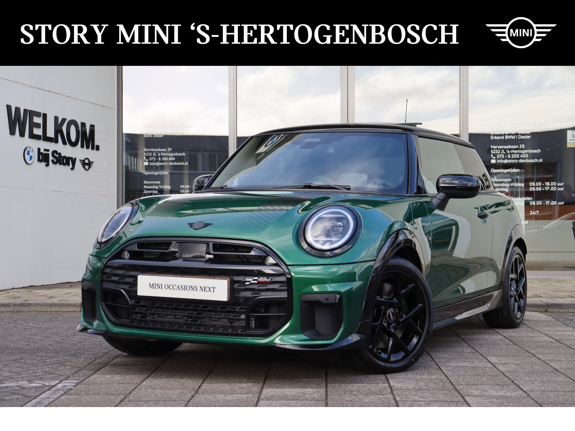 MINI Hatchback Cooper C Automaat / John Cooper Works / Pakke, Dealer onderhouden, Gebruikt, 156 pk, Met garantie (alle)