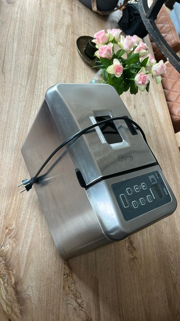 Inventum Broodbakmachine - Zilver - Met Timer, Witgoed en Apparatuur, Broodbakmachines, Gebruikt, 800 tot 1200 gram deeg, Kijkvenster