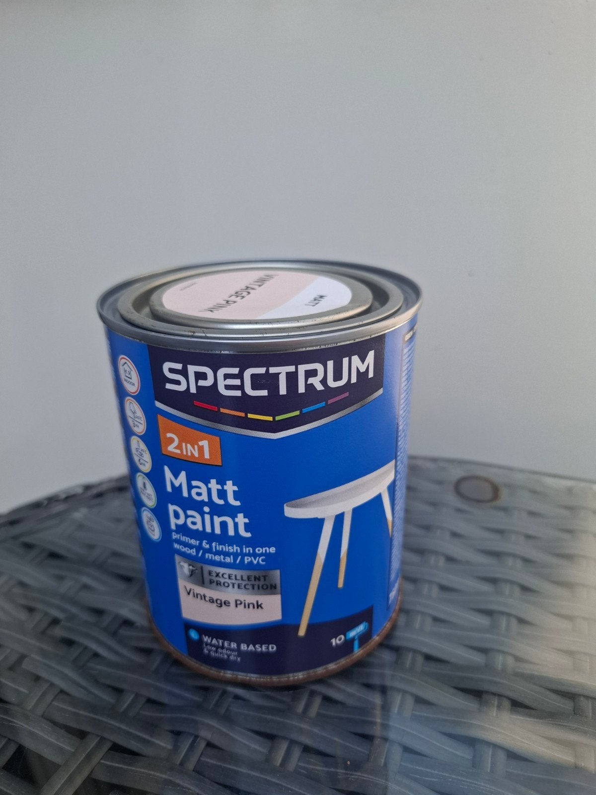 Action Verf Spectrum 2in1 Matt Roze/Pink 750ml, Nieuw, Ophalen of Verzenden, Verf, Roze