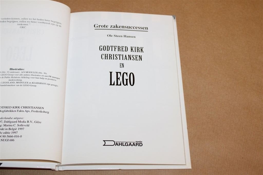 Godtfred Kirk Christiansen — Geschiedenis van Lego, Boeken, Ophalen of Verzenden, Gelezen, Overige onderwerpen