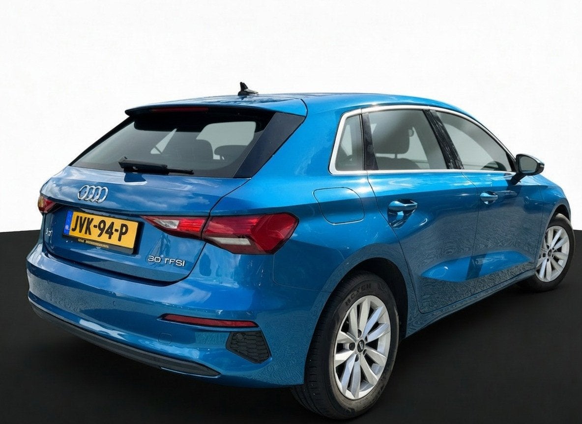 Audi A3 Sportback 30 TFSI PRO LINE VIRTUAL/NAVI/CRUISE/CARPL, 1195 kg, Gebruikt, Blauw, Parkeerassistent