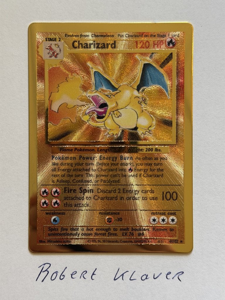 Metal Charizard Celebrations 4/102, Hobby en Vrije tijd, Verzamelkaartspellen | Pokémon, Ophalen of Verzenden, Nieuw, Losse kaart