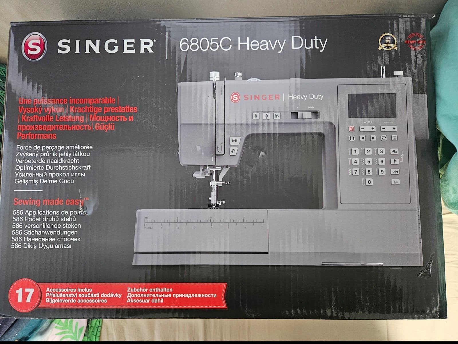 Singer 6805C Heavy Duty Naaimachine - Zo goed als nieuw!, Ophalen of Verzenden, Zo goed als nieuw, Naaimachine, Singer