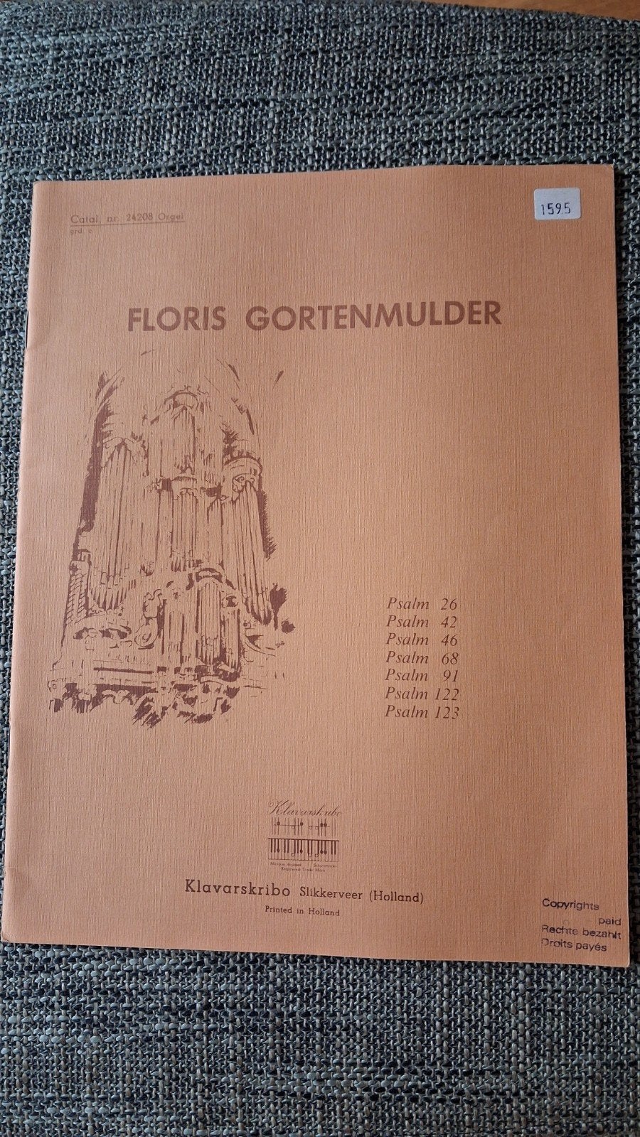 Floris Gortenmulder - Psalmen (Klavarskribo), Gebruikt, Piano, Klassiek, Ophalen of Verzenden