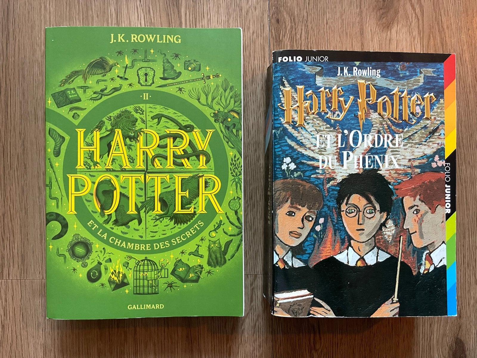 Harry Potter delen 2 & 5 (Frans) - J.K. Rowling, Boeken, Ophalen of Verzenden, Gelezen, Fictie