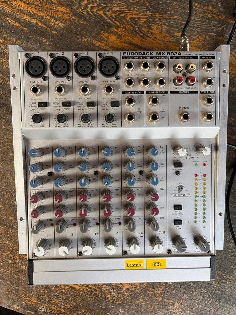 Behringer Eurorack MX802a Mengpaneel - Compact & Compleet, Ophalen, Gebruikt, 5 tot 10 kanalen, Microfooningang