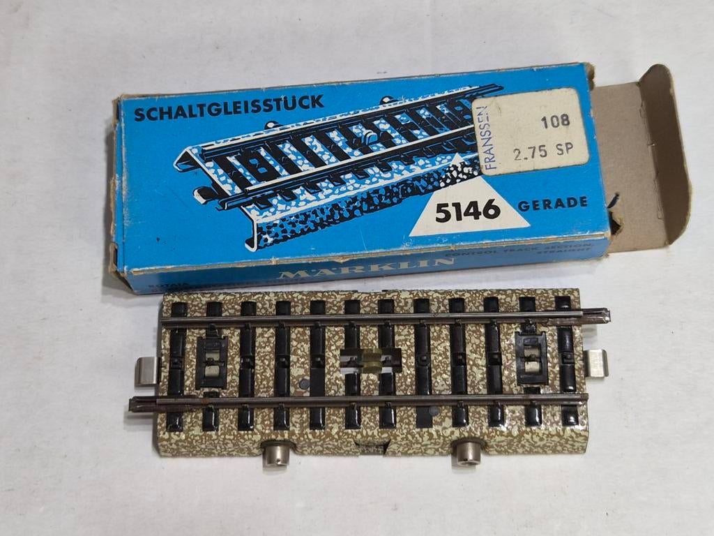 Marklin schakelrails 5146, Ophalen of Verzenden, Wisselstroom, Märklin