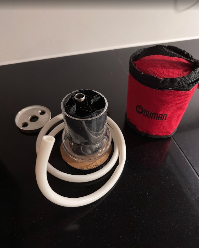 Duman portable waterpijp shisha set, Verzamelen, Rookartikelen, Aanstekers en Luciferdoosjes, Ophalen of Verzenden, Zo goed als nieuw
