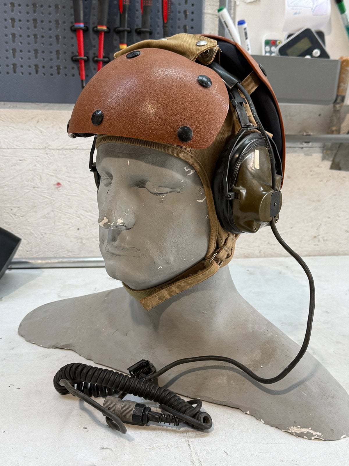 David Clark Flight Deck Crewman's Impact Resistant Helm, Ophalen of Verzenden, Luchtmacht, Amerika, Helm of Baret